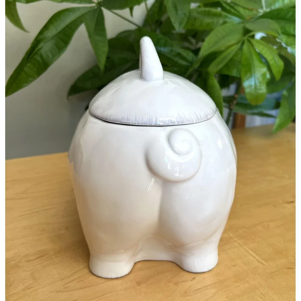 Burton Lidded Pig Tureen Ceramic Covered Bowl Dish